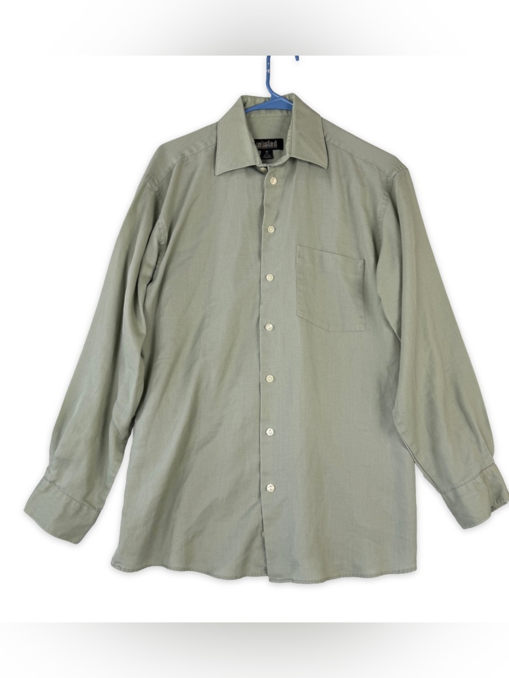 Unlisted Kenneth Cole Button Down Shirt Mens‎ M Medium 15 32/33 Light Green